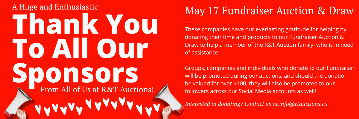 Thank you to the wonderful companies and individuals who have donated their time and products to our fundraiser auction! 